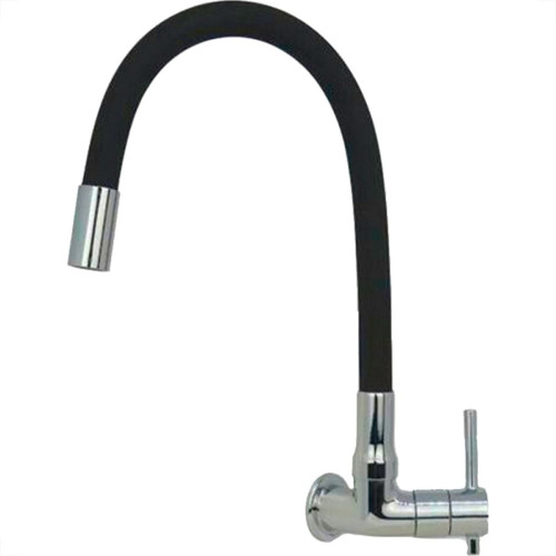 Torneira Gourmet Flex Parede Bica Movel Metal Metrox Black Cromada - C-60 - 1/4 Volta Torneira Gourmet Flex Parede Bica Movel Metal Metrox Black Cromada - C-60 - 1/4 Volta
