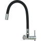 Torneira Gourmet Flex Parede Bica Movel Metal Metrox Black Cromada - C-60 - 1/4 Volta Torneira Gourmet Flex Parede Bica Movel Metal Metrox Black Cromada - C-60 - 1/4 Volta