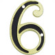 Numero Residencial Colonial Luxo Metal Thompson No.6