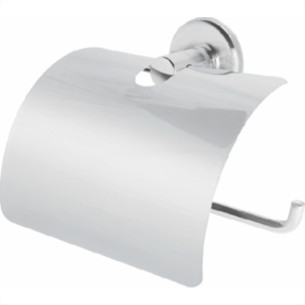 Acessorio Wc Hidrolar Faetto Papeleira Cromada Com Tampa Cristal