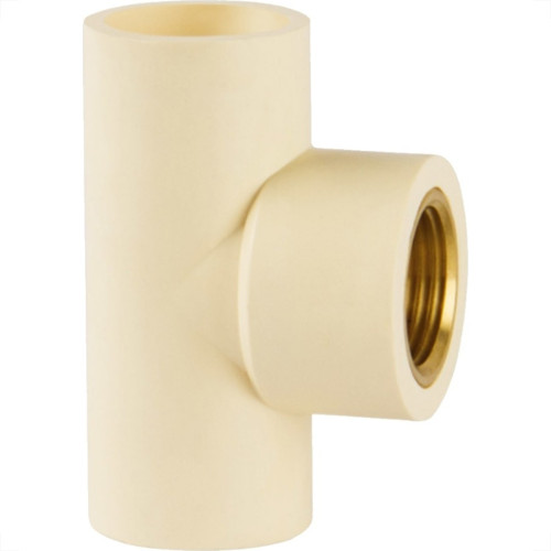 Te Transicao Agua Quente Super Cpvc Amanco 22Mmx1/2'' Te Transicao Agua Quente Super Cpvc Amanco 22Mmx1/2''
