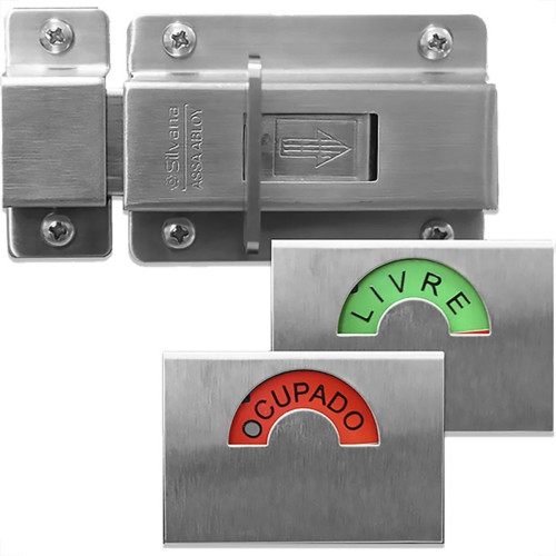 Tarjeta Livre/Ocupado Silvana Aco Inox Tarjeta Livre/Ocupado Silvana Aco Inox
