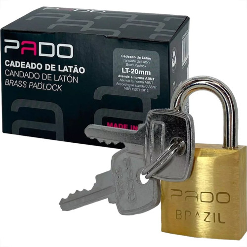 Cadeado Pado 20Mm - Kit C/10 Pecas Cadeado Pado 20Mm - Kit C/10 Pecas