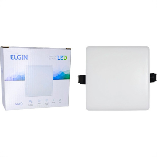 Plafon Led Embutir Elgin Infinity Quadrado 10W. 6500K. Plafon Led Embutir Elgin Infinity Quadrado 10W. 6500K.