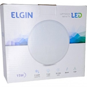 Plafon Led Embutir Elgin Infinity Redondo 15W. 6500K.