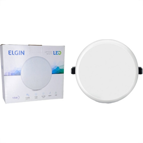 Plafon Led Embutir Elgin Infinity Redondo 15W. 6500K. Plafon Led Embutir Elgin Infinity Redondo 15W. 6500K.