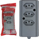 Tomada Barra Interneed 2 Polos +Terra Cinza 10A. Tripla Tomada Barra Interneed 2 Polos +Terra Cinza 10A. Tripla