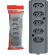 Tomada Barra Interneed 2 Polos +Terra Cinza 10A. Quintupla Tomada Barra Interneed 2 Polos +Terra Cinza 10A. Quintupla