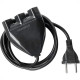 Extensao Interneed Paralela 2 Polos Axial 10A. Preta - 10M Extensao Interneed Paralela 2 Polos Axial 10A. Preta - 10M
