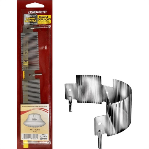 Resistencia Lorenzetti Bella Ducha Ultra 4 Temperaturas 5.500Wx127V. Resistencia Lorenzetti Bella Ducha Ultra 4 Temperaturas 5.500Wx127V.