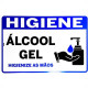 Placa Look 20X30Cm (Alcool Gel Horizontal) - Kit C/5 Pecas Placa Look 20X30Cm (Alcool Gel Horizontal) - Kit C/5 Pecas
