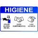 Placa Look 20X30Cm (Evite Cumprimentos) - Kit C/5 Pecas Placa Look 20X30Cm (Evite Cumprimentos) - Kit C/5 Pecas