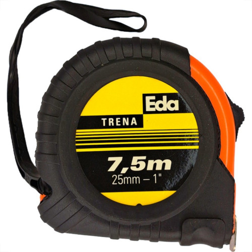 Trena Eda Emborrachada Laranja 7,5Mx25Mm - 0Bd Trena Eda Emborrachada Laranja 7,5Mx25Mm - 0Bd