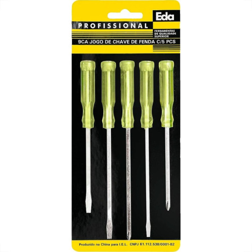 Chave Fenda/Phillips Eda Jogo Com 5 Pecas Mini - 9Ca Chave Fenda/Phillips Eda Jogo Com 5 Pecas Mini - 9Ca
