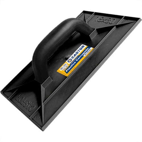 Desempenadeira Pvc Castor Corrugada 18 X 30Cm - 121
