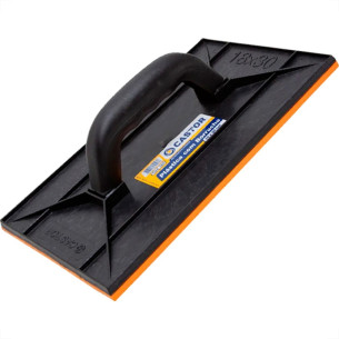 Desempenadeira Pvc Castor Com Borracha 18 X 30Cm - 123