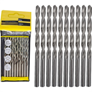 Broca Aco Rapido Eda 4,5Mm - 0Bv - Kit C/10 Pecas