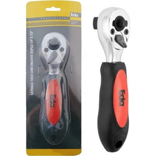 Chave Catraca Eda Para Soquete Toco 1/4'' A 1/2'' - 0De Chave Catraca Eda Para Soquete Toco 1/4'' A 1/2'' - 0De