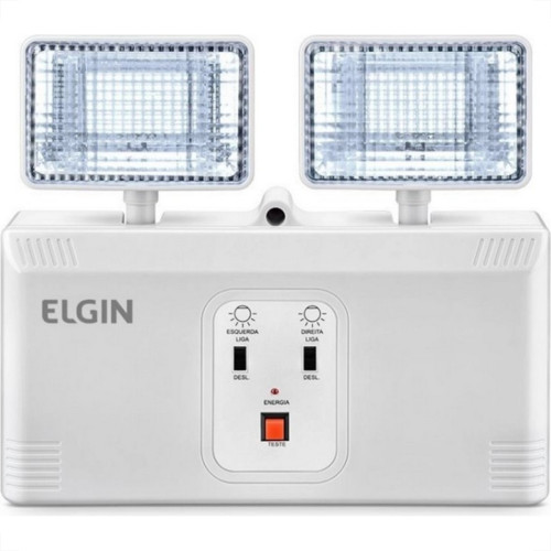 Luminaria De Emergencia Elgin Com Blocos De Led Autonomos 1200Lm Bivolt Luminaria De Emergencia Elgin Com Blocos De Led Autonomos 1200Lm Bivolt