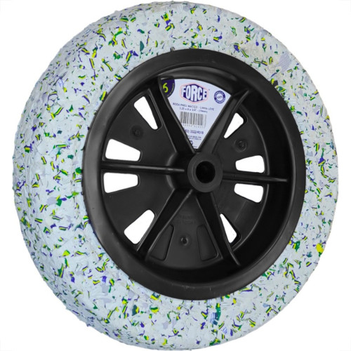 Roda Pneu Macico Force 3,25X8X 3/4'' - Eixo 19Mm - 109 Roda Pneu Macico Force 3,25X8X 3/4'' - Eixo 19Mm - 109
