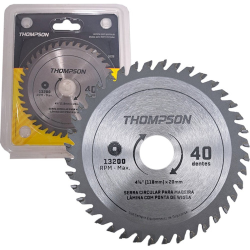 Serra Circular Widea Thompson 4.3/8''X 40 Dentes X 20Mm Serra Circular Widea Thompson 4.3/8''X 40 Dentes X 20Mm