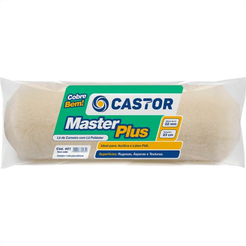 Rolo La Castor Master Plus 23Cm Sem Cabo - 431 Rolo La Castor Master Plus 23Cm Sem Cabo - 431