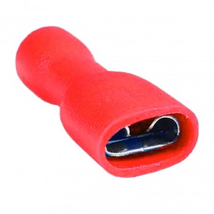 Terminal Penzel Femea Totalmente Isolado Nylon 0,5 A 1,5Mm - Vermelho