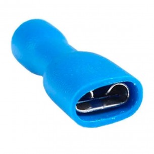 Terminal Penzel Femea Totalmente Isolado Nylon 1,5 A 2,5Mm - Azul