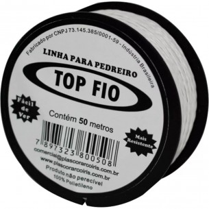 Linha Para Pedreiro Trancada Top Fio 50M . / Kit C/ 12 Peca