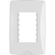 Placa Conjunto Modular Mectronic Petra 4X2 - 2 Modulos - 82002 Placa Conjunto Modular Mectronic Petra 4X2 - 2 Modulos - 82002