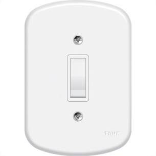 Conjunto Fame Blanc Com Placa 1 Simples 560