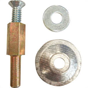 Adaptador Haste/Flange Para Disco Borracha 1/4