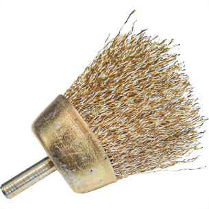 Escova De Aco Copo Mil Kits Aco Latonado 5'' X M25