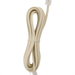 Extensao Fone-Fax Santa Marta Plug Plug 3M Bege - Kit C/10 Pecas