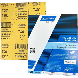 Lixa D Agua Norton 1200 - Kit C/50 Pecas