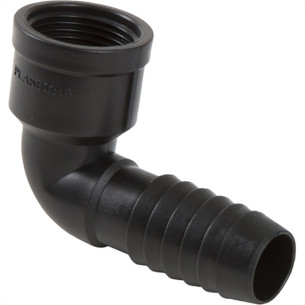 Conexao Preta Plasbohn Joelho Interno 1'' - Kit C/25 Pecas