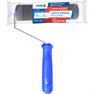 Rolo De Poliester Tigre Cinza 1340-15Cm - Kit C/12 Pecas