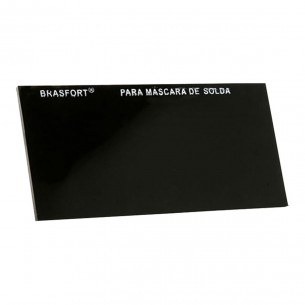 Vidro Retangular Escuro Brasfort Para Mascara De Solda No.10 . / Kit C/ 5 Peca