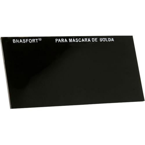 Vidro Retangular Escuro Brasfort Para Mascara De Solda No.12 - Kit C/5 Pecas Vidro Retangular Escuro Brasfort Para Mascara De Solda No.12 - Kit C/5 Pecas