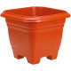 Vaso Pl.Quadrado N.17 Marrom-9448 Vaso Pl.Quadrado N.17 Marrom-9448