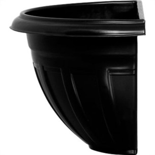 Vaso Pl.Parede Floren 3,3L Preto o-9501