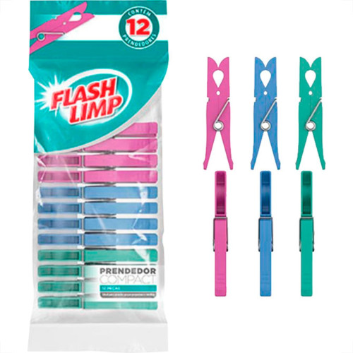 Prendedor Compact C/12 Flash-6858 Prendedor Compact C/12 Flash-6858
