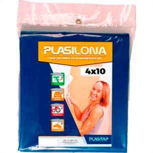 Lona Plastica Plasitap Azul 4X10Mt