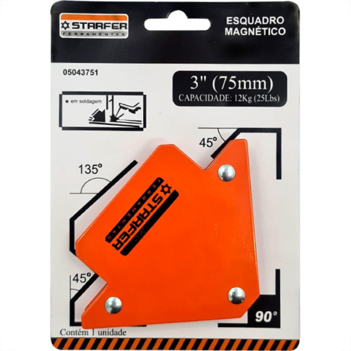 Esquadro Starfer Magn.P/Canto 3'' 12Kg Esquadro Starfer Magn.P/Canto 3'' 12Kg