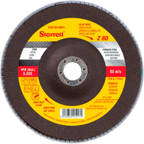 Disco Flap Starrett 7'' 80 Disco Flap Starrett 7'' 80