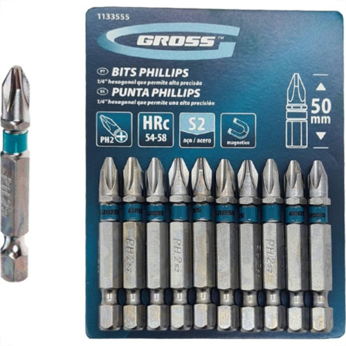 Bits Phillips Gross S2(Ph2)X 50Mm C/10 Bits Phillips Gross S2(Ph2)X 50Mm C/10