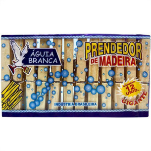 Prendedor Roupa Md.Aguia Br.Gi C/12 Prendedor Roupa Md.Aguia Br.Gi C/12