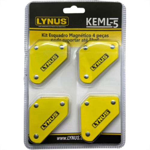 Kit Esquadro Magnetico Lynus 5Kg Kit Esquadro Magnetico Lynus 5Kg