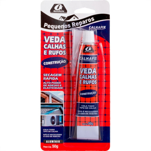 Cola Veda Calha Garin Aluminio 50G Cola Veda Calha Garin Aluminio 50G