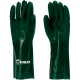 Luva Pvc C/Forro Imbat Verde 36Cm
